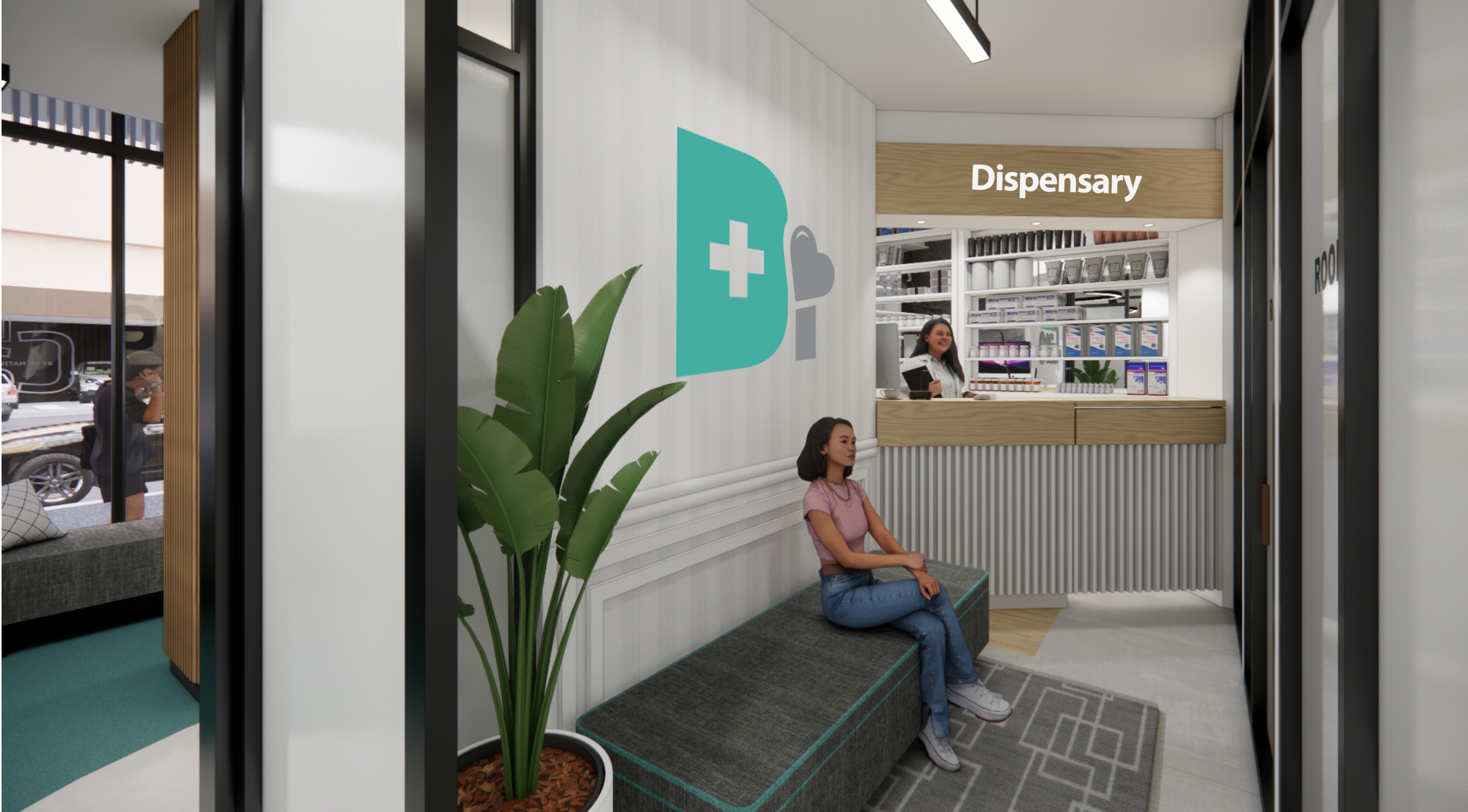Modern pharmacy dispensary